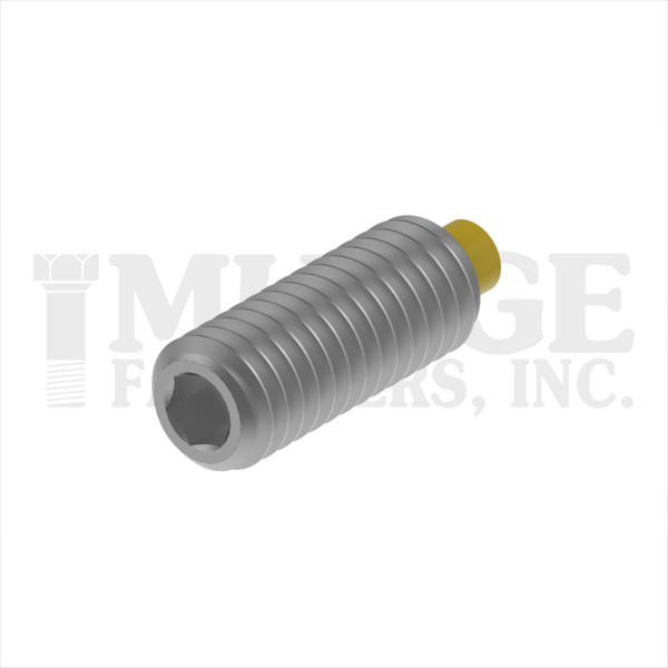 DIN916M0606SSP M6-1.0 X 6MM SOC SET SCREW CUP POINT STAINLESS STEEL W/NYLON PATCH din 916